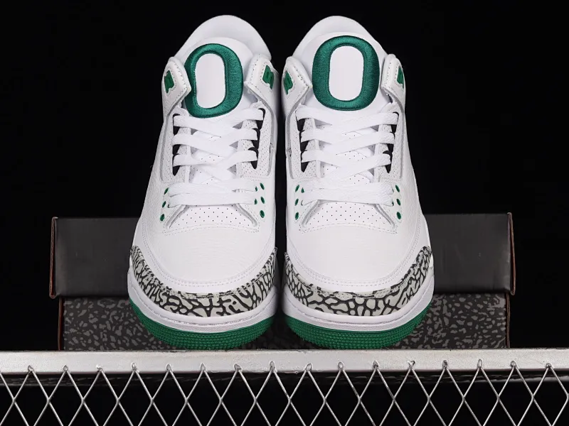 All categories Air Jordan Jordan series basketball shoes Air Jordan 3 Air Jordan 3 Retro AJ3 Joe 3 joint white and green 594282-233